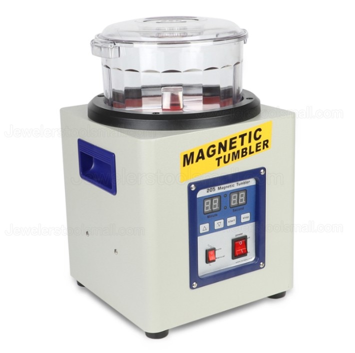 Jewelry Magnetic Polishing Tumbler Digital Display Jewelry Polisher Finisher Finishing  Machine